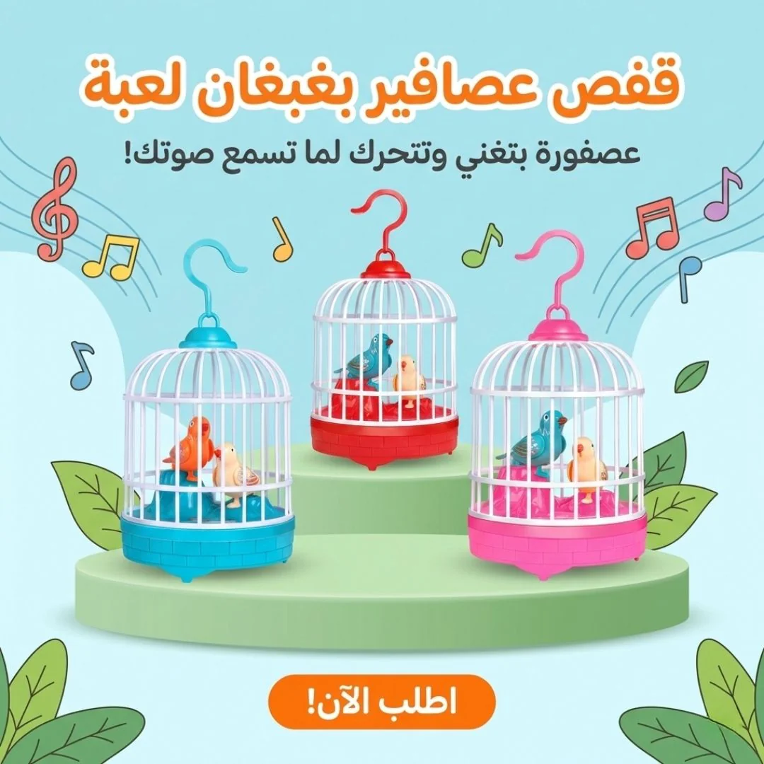قفص عصافير بغبغان لعبة