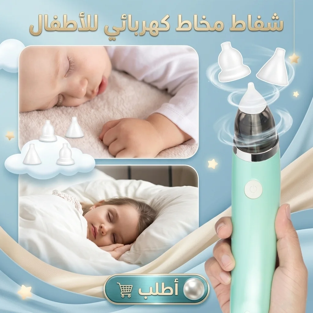 شفاط مخاط كهربائي للأطفال - الصورة 3