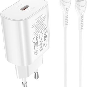 شاحن هوكو N22 سريع 20W بكابل USB-C — يدعم PD/QC3.0/AFC