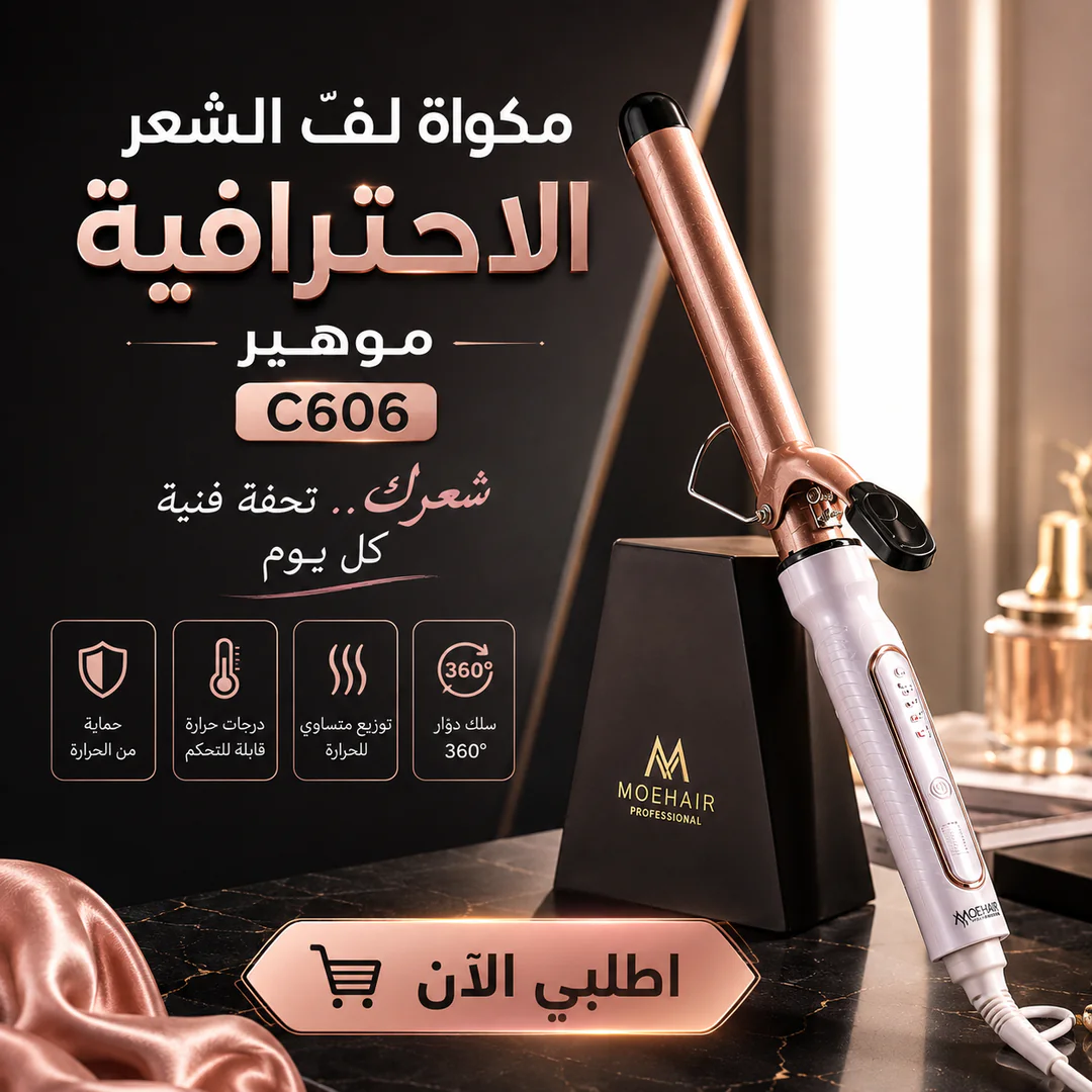 � مكواة لفّ الشعر الاحترافية – موهير c606 - الصورة 2
